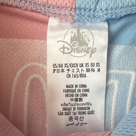 Walt Disney World Aurora Baseball Jersey Pink Blue White Size XS - Picture 2 of 12